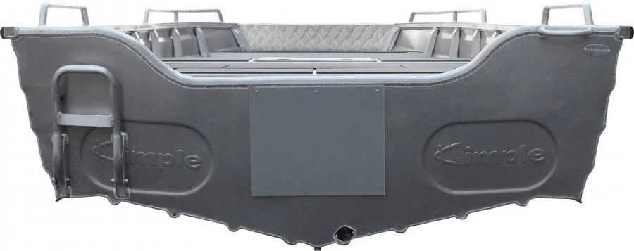 15 ft V Hull Fishing Boat transom view